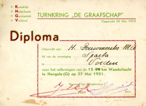 F5306 Diploma Sparta 1951
